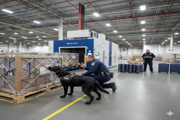 TSA explosive detection canine team training