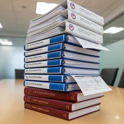 TSA and federal aviation security regulatory compliance documentation